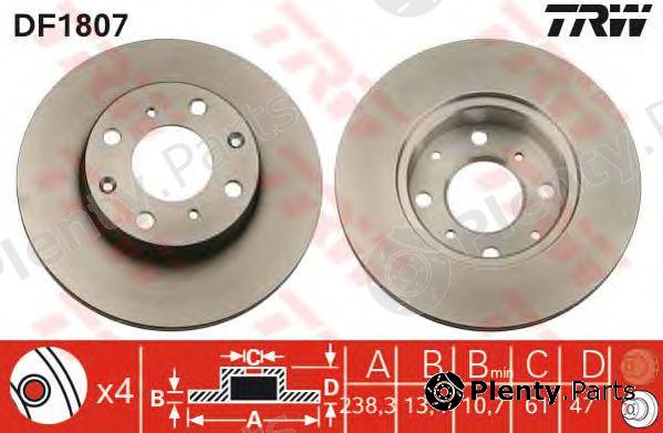  TRW part DF1807 Brake Disc