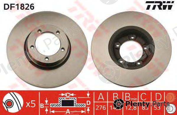 TRW part DF1826 Brake Disc