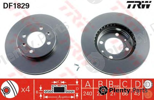  TRW part DF1829 Brake Disc