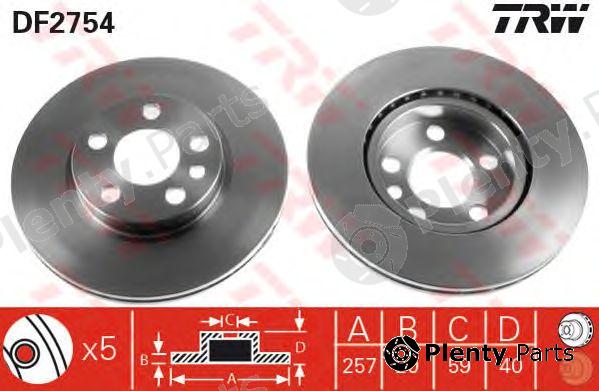  TRW part DF2754 Brake Disc