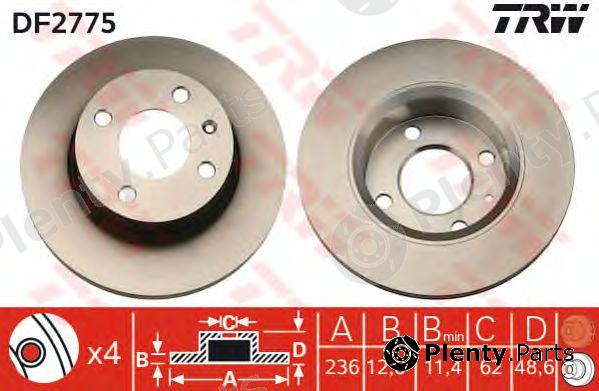  TRW part DF2775 Brake Disc
