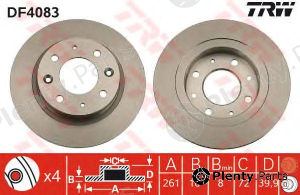  TRW part DF4083 Brake Disc