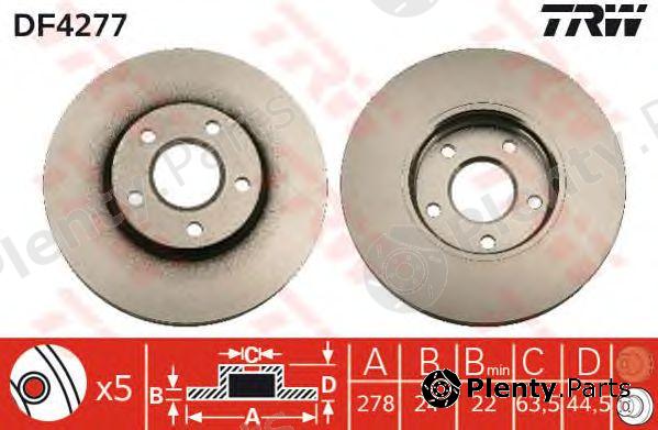  TRW part DF4277 Brake Disc