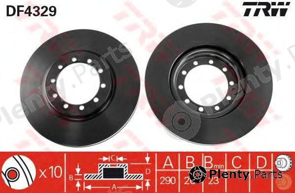  TRW part DF4329 Brake Disc
