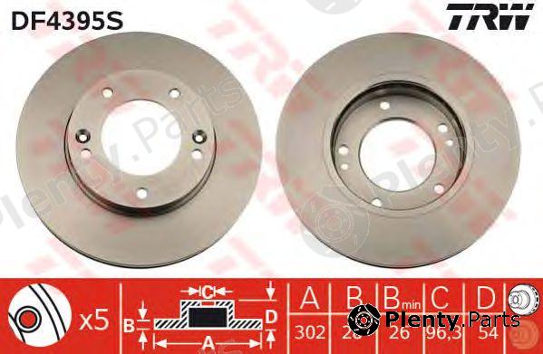  TRW part DF4395S Brake Disc