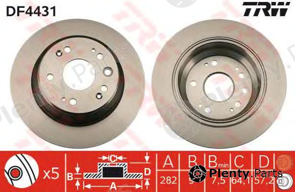  TRW part DF4431 Brake Disc
