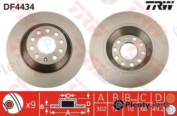  TRW part DF4434 Brake Disc