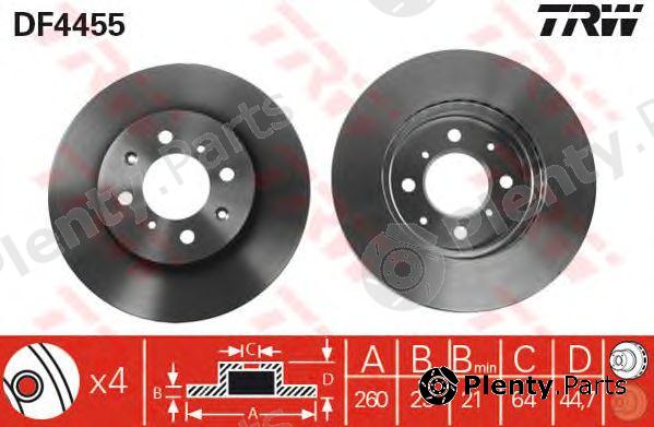  TRW part DF4455 Brake Disc