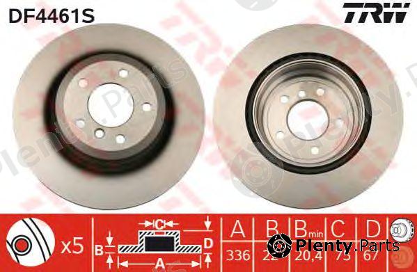  TRW part DF4461S Brake Disc