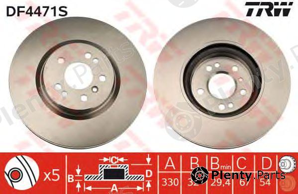  TRW part DF4471S Brake Disc