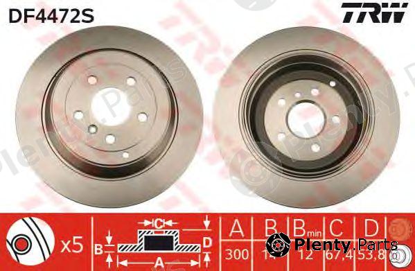  TRW part DF4472S Brake Disc