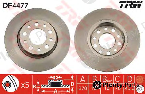  TRW part DF4477 Brake Disc