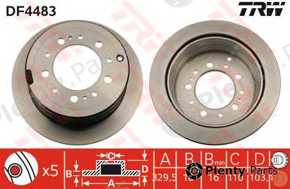  TRW part DF4483 Brake Disc