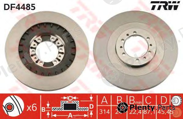  TRW part DF4485 Brake Disc