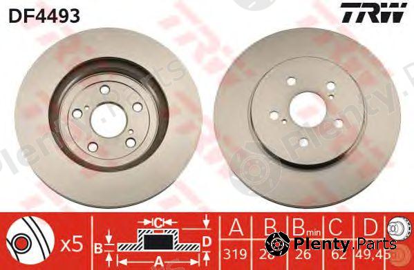  TRW part DF4493 Brake Disc