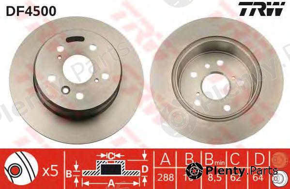  TRW part DF4500 Brake Disc