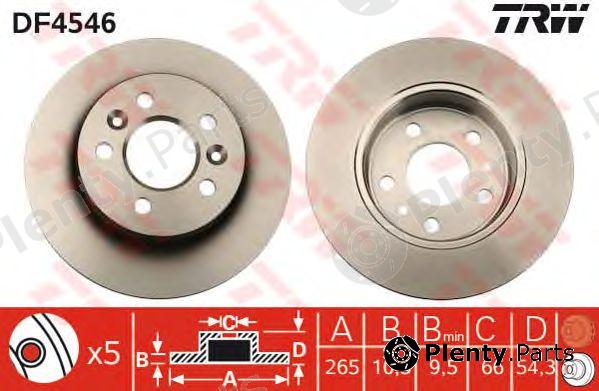  TRW part DF4546 Brake Disc