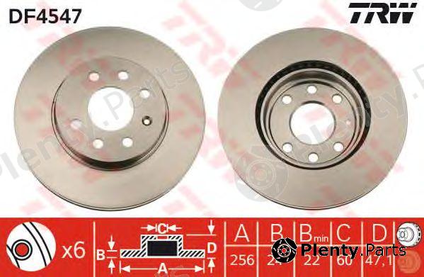  TRW part DF4547 Brake Disc