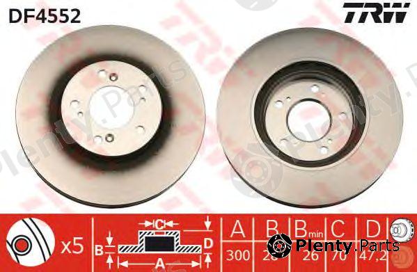  TRW part DF4552 Brake Disc