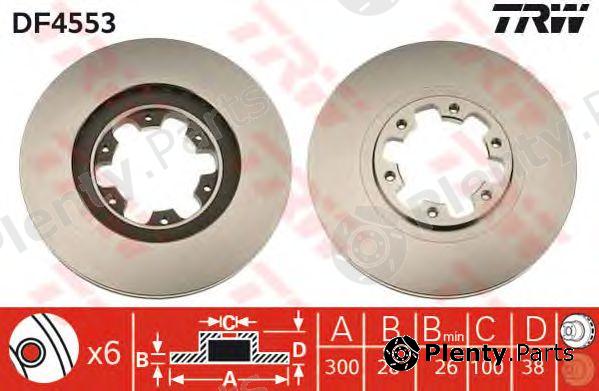  TRW part DF4553 Brake Disc