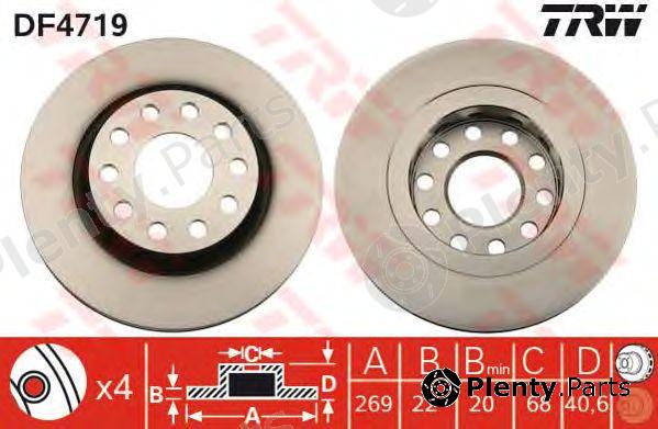  TRW part DF4719 Brake Disc