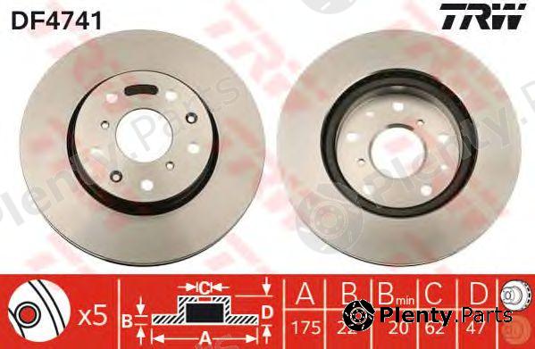  TRW part DF4741 Brake Disc