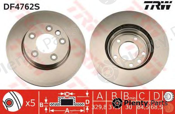  TRW part DF4762S Brake Disc