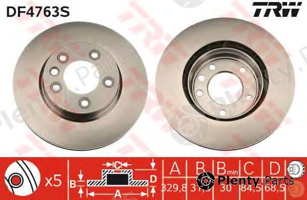  TRW part DF4763S Brake Disc