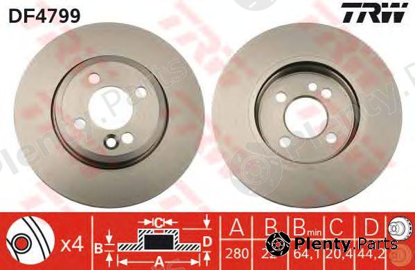  TRW part DF4799 Brake Disc