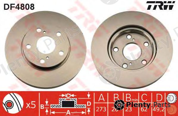  TRW part DF4808 Brake Disc