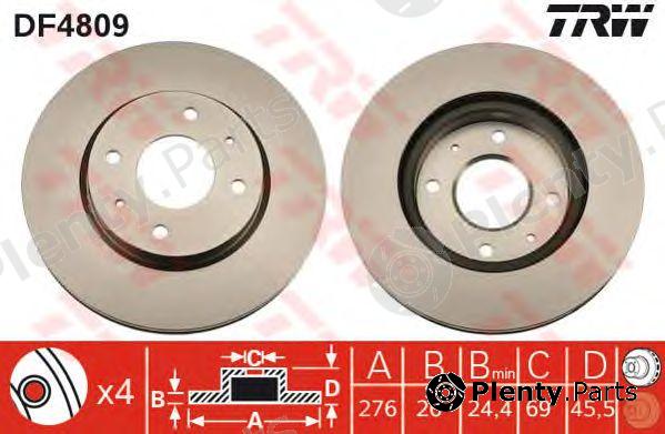  TRW part DF4809 Brake Disc