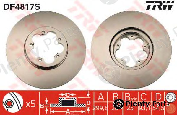  TRW part DF4817S Brake Disc