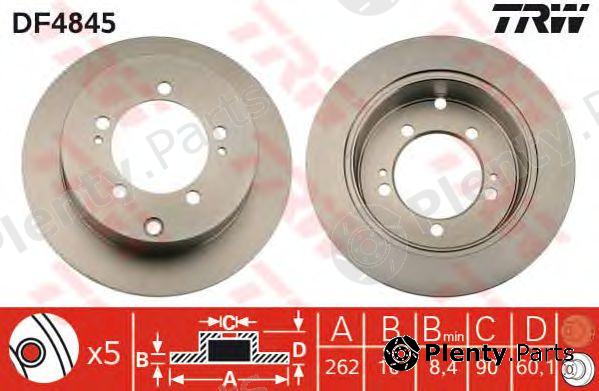  TRW part DF4845 Brake Disc