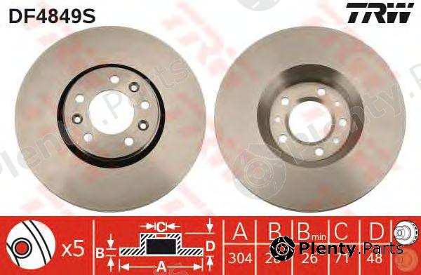  TRW part DF4849S Brake Disc