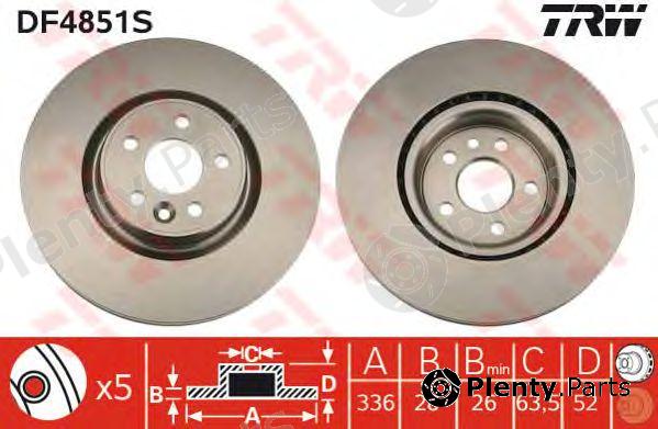  TRW part DF4851S Brake Disc