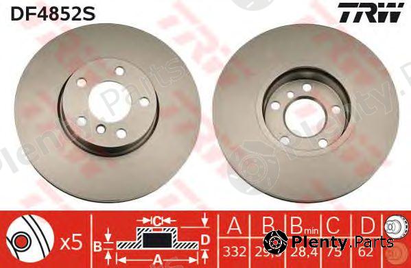  TRW part DF4852S Brake Disc