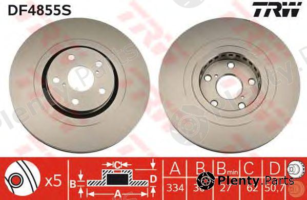  TRW part DF4855S Brake Disc