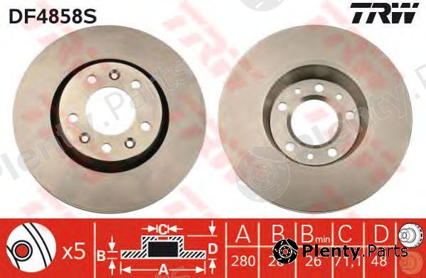  TRW part DF4858S Brake Disc