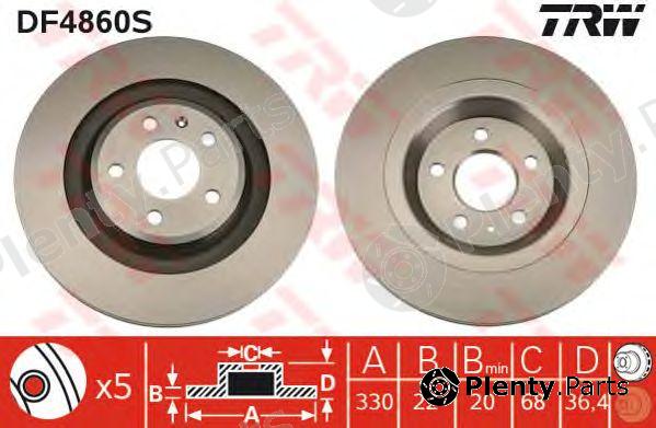  TRW part DF4860S Brake Disc