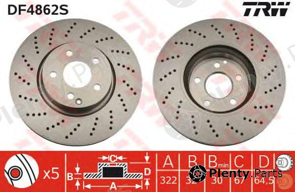  TRW part DF4862S Brake Disc