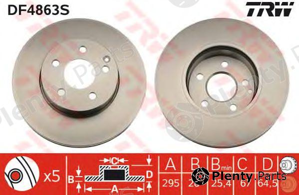  TRW part DF4863S Brake Disc