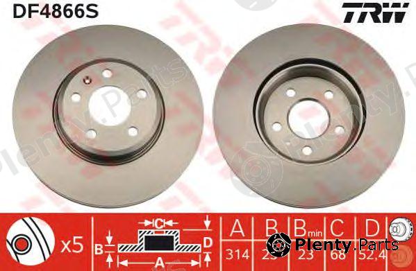 TRW part DF4866S Brake Disc