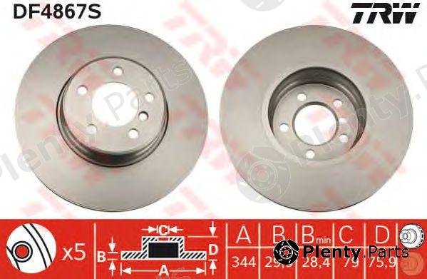  TRW part DF4867S Brake Disc