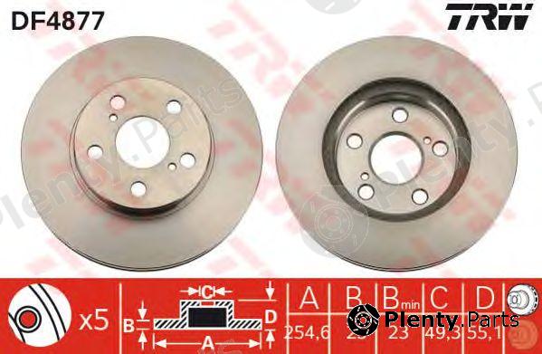  TRW part DF4877 Brake Disc