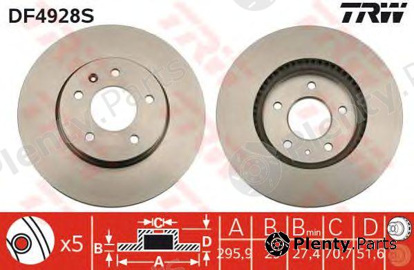  TRW part DF4928S Brake Disc