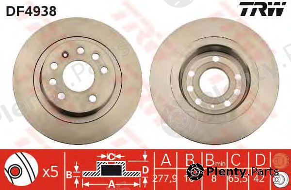  TRW part DF4938 Brake Disc
