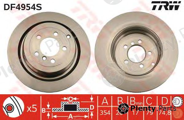  TRW part DF4954S Brake Disc