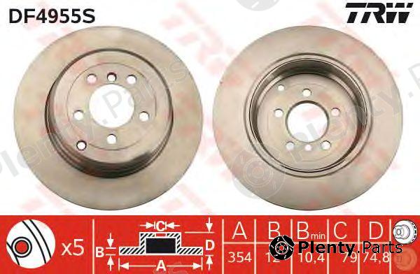  TRW part DF4955S Brake Disc