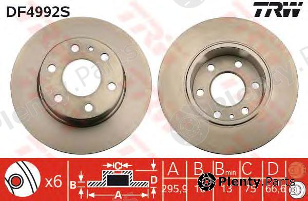  TRW part DF4992S Brake Disc