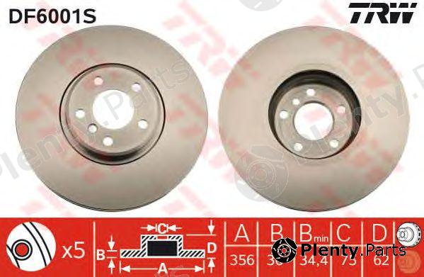  TRW part DF6001S Brake Disc